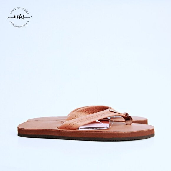 NWT Rainbow Tahitian Sandals Style 301ALL Tan Men Medium, 8 1/2 - 9 1/2, 0223 - Picture 2 of 10